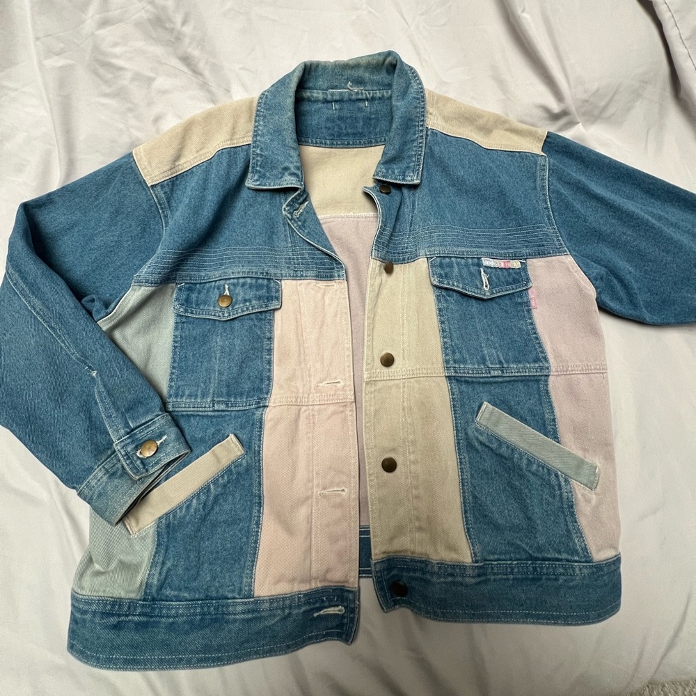 Together Vintage Denim Patchwork Jacket - image 2